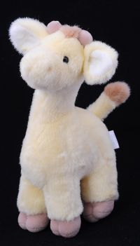 Carters Prestige Yellow Giraffe Musical Moving Plush Lovey Vintage